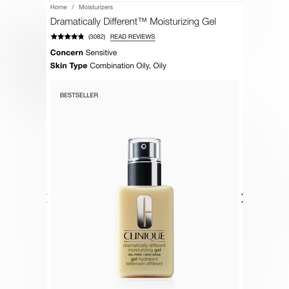 Clinique Dramatically Different Moisturizing Gel NWT